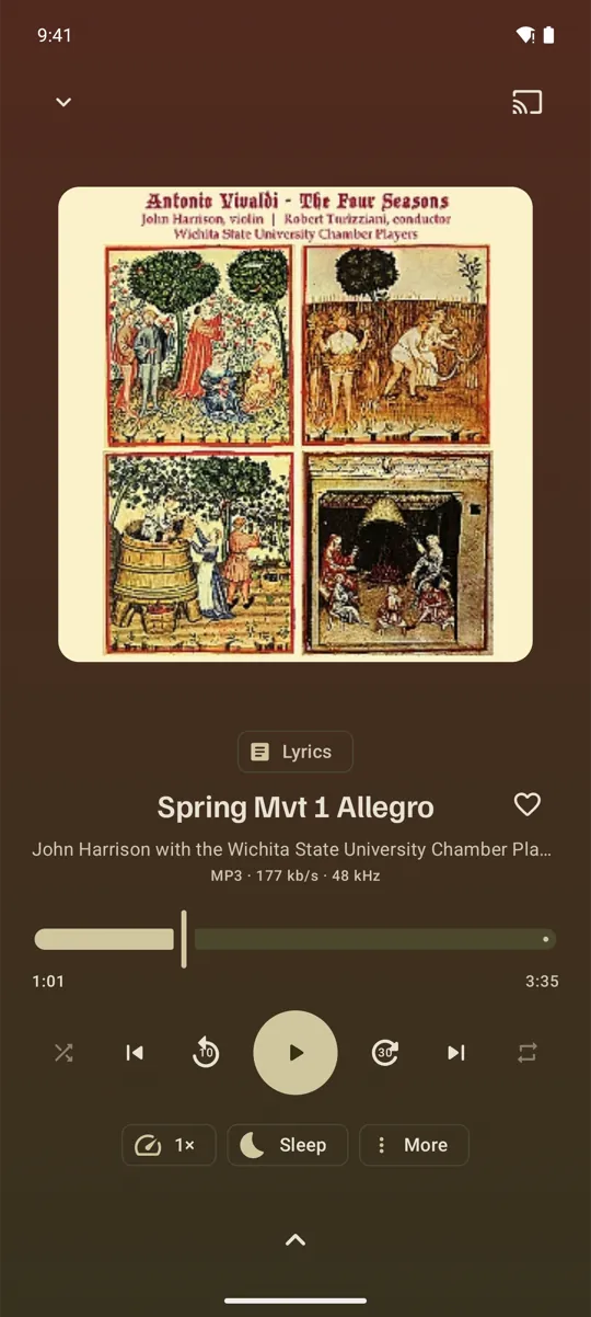 The music player